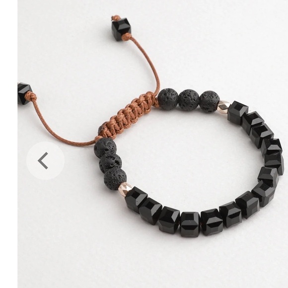 Vitality Extracts Kids Glass Diffuser Bracelet (Obsidian) / BRAND NEW / UNISEX - Picture 1 of 5
